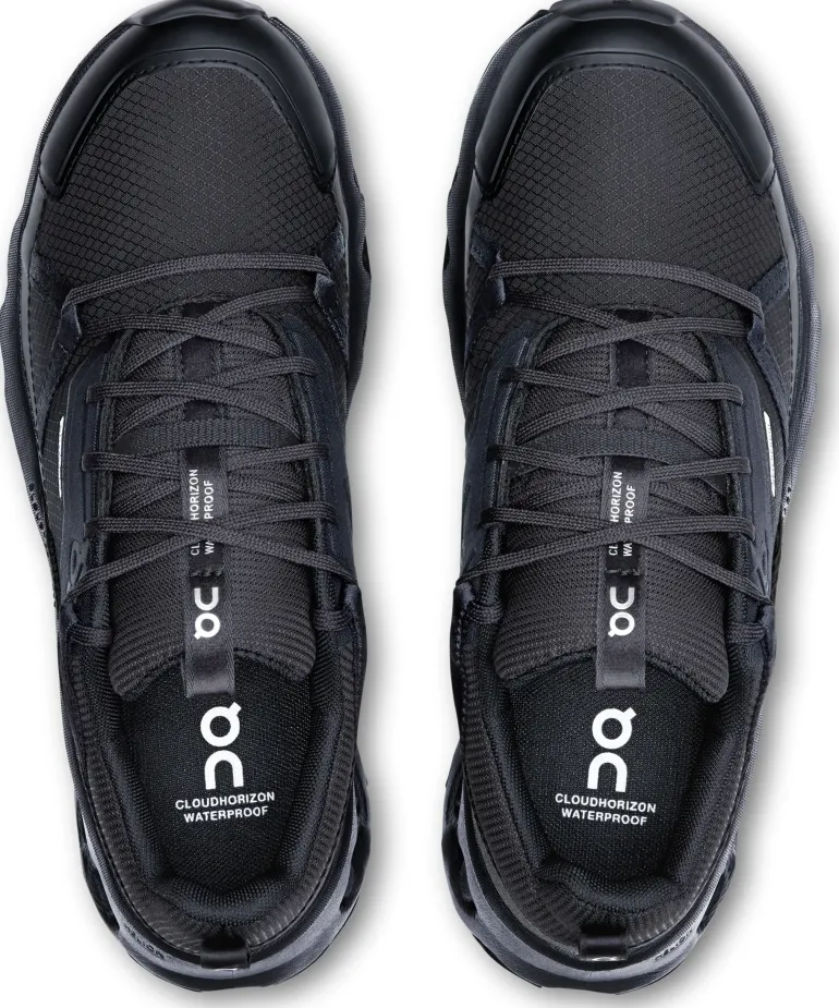 ON Womens Cloudhorizon Waterproof Shoes - Black-Black