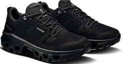 ON Womens Cloudrock Low Waterproof Shoes - Black-Black