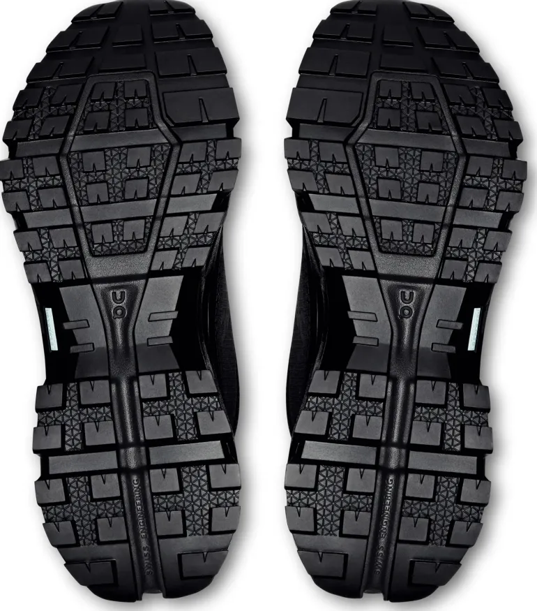 ON Womens Cloudrock Low Waterproof Shoes - Black-Black