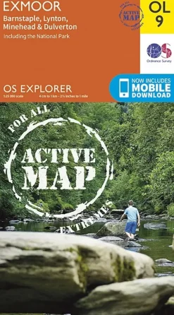 OS Explorer - Active Map OL9 - Exmoor