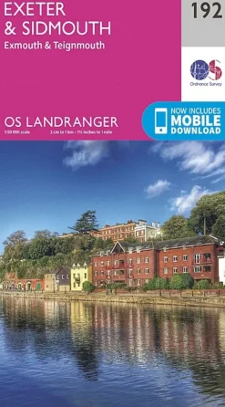 OS Landranger Map 192 - Exeter and Sidmouth, Exmouth and Teignmouth