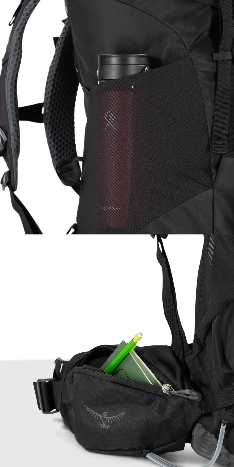 Osprey Kestrel 68 Rucksack - Black