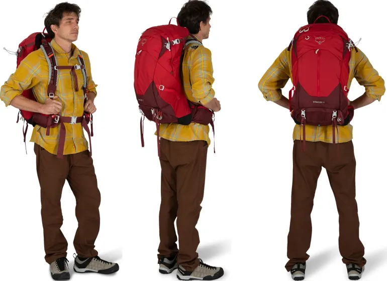Osprey Stratos 34 Rucksack - Tunnel Vision Grey