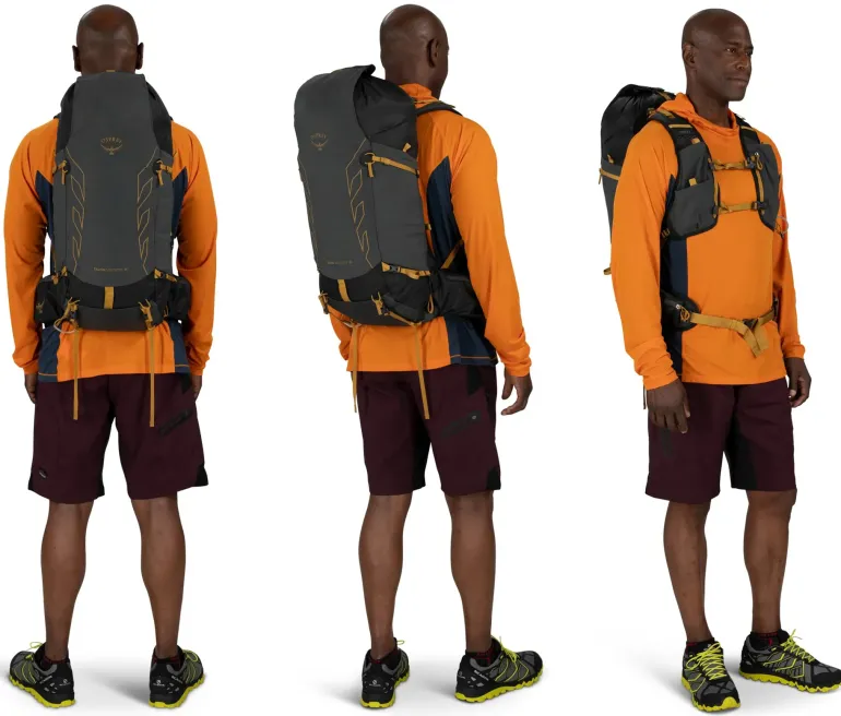 Osprey Talon Velocity 30 Rucksack - Dark Charcoal-Tumbleweed Yellow
