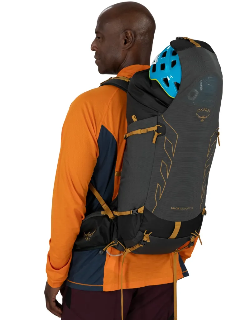 Osprey Talon Velocity 30 Rucksack - Dark Charcoal-Tumbleweed Yellow