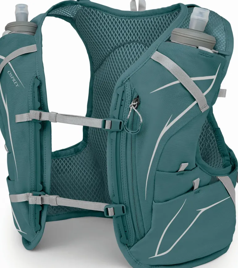Osprey Womens Dyna 6 with Flasks - Cascade Blue-Silver Lining