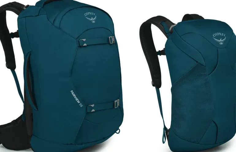 Osprey Womens Fairview 55 Travel Pack - Night Jungle Blue