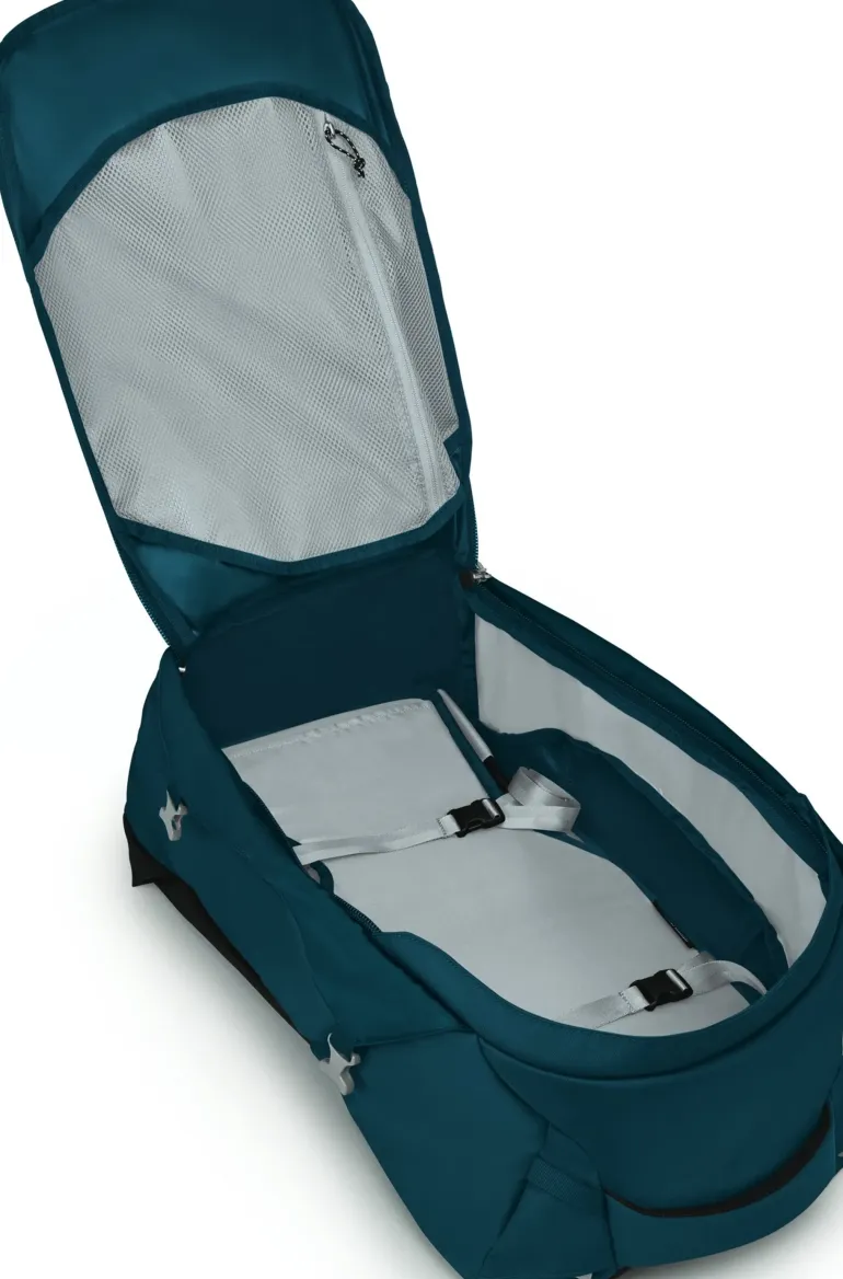 Osprey Womens Fairview 55 Travel Pack - Night Jungle Blue