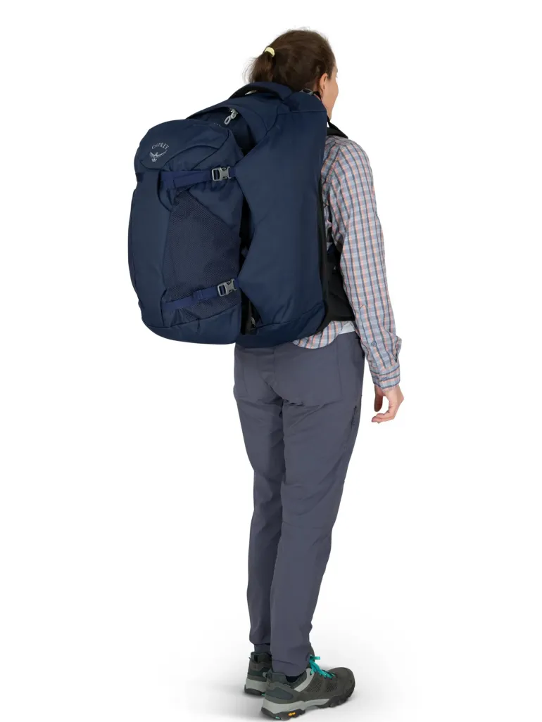 Osprey Womens Fairview 55 Travel Pack - Night Jungle Blue