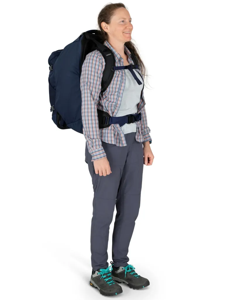 Osprey Womens Fairview 55 Travel Pack - Night Jungle Blue