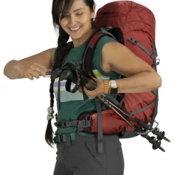 Osprey Womens Tempest 33 Rucksack - Red Pampas-Coal Grey