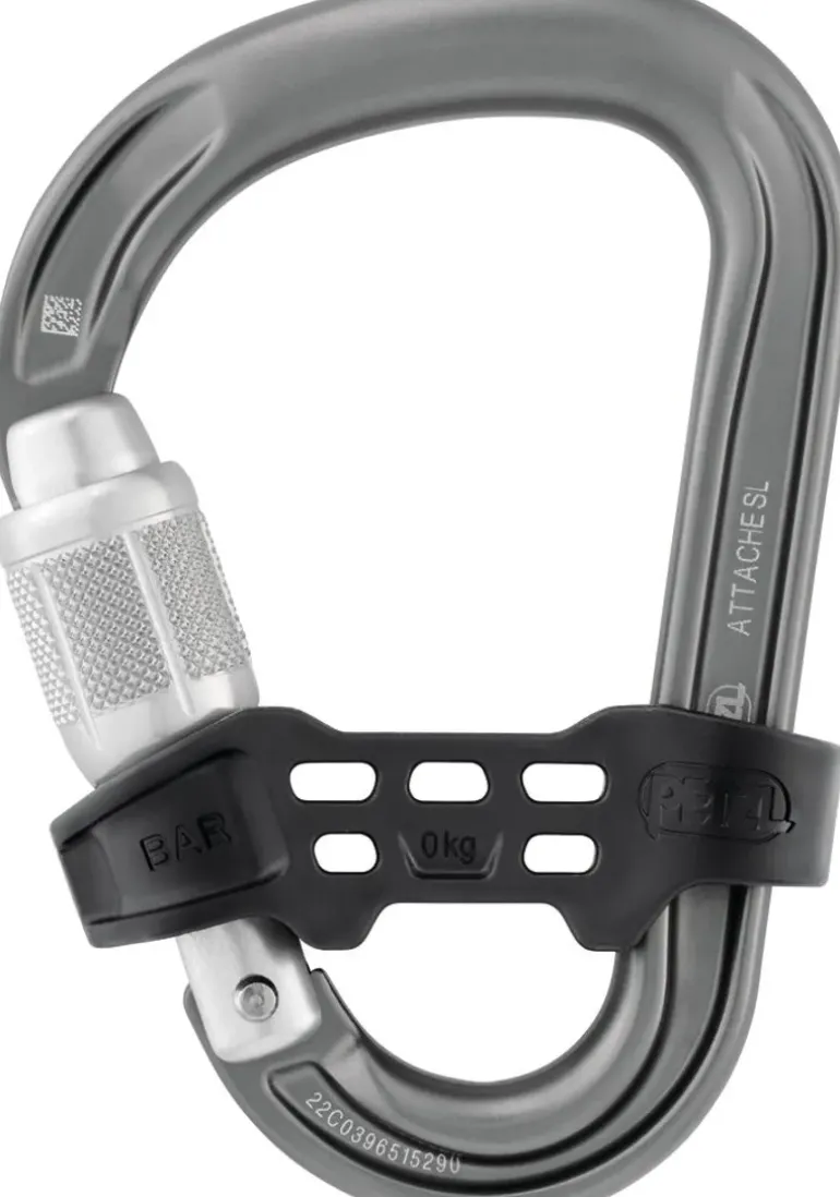 Petzl Attache Bar Carabiner - Gray