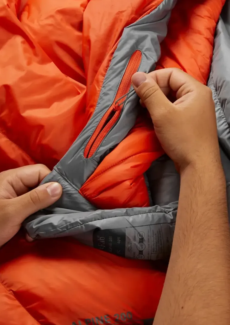 Rab Alpine 200 Sleeping Bag - Right-Zip - Regular
