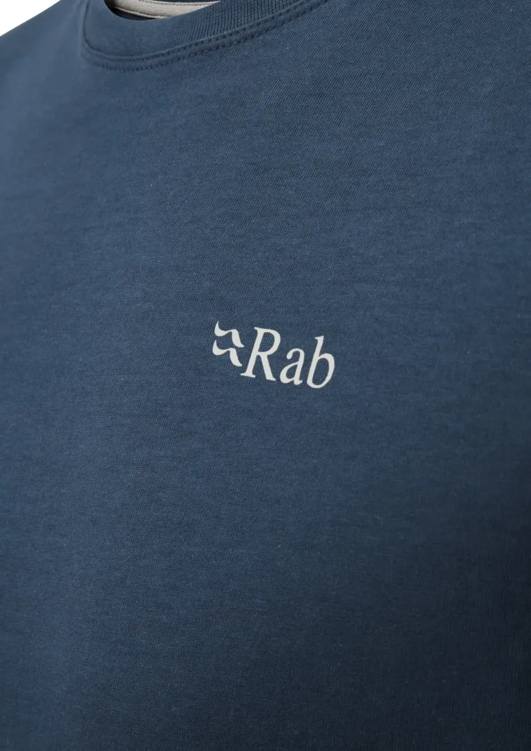 Rab Mens Basecamp 3 Peaks LS Tee - Tempest Blue