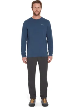 Rab Mens Basecamp 3 Peaks LS Tee - Tempest Blue