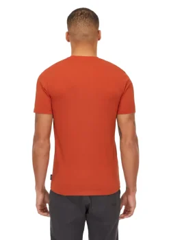 Rab Mens Basecamp Logo Badge Tee - Red Clay