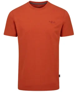 Rab Mens Basecamp Logo Tee - Red Clay