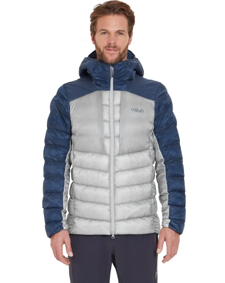 Rab Mens Cirrus Ultra Hoody - Tempest Blue-Light Zinc