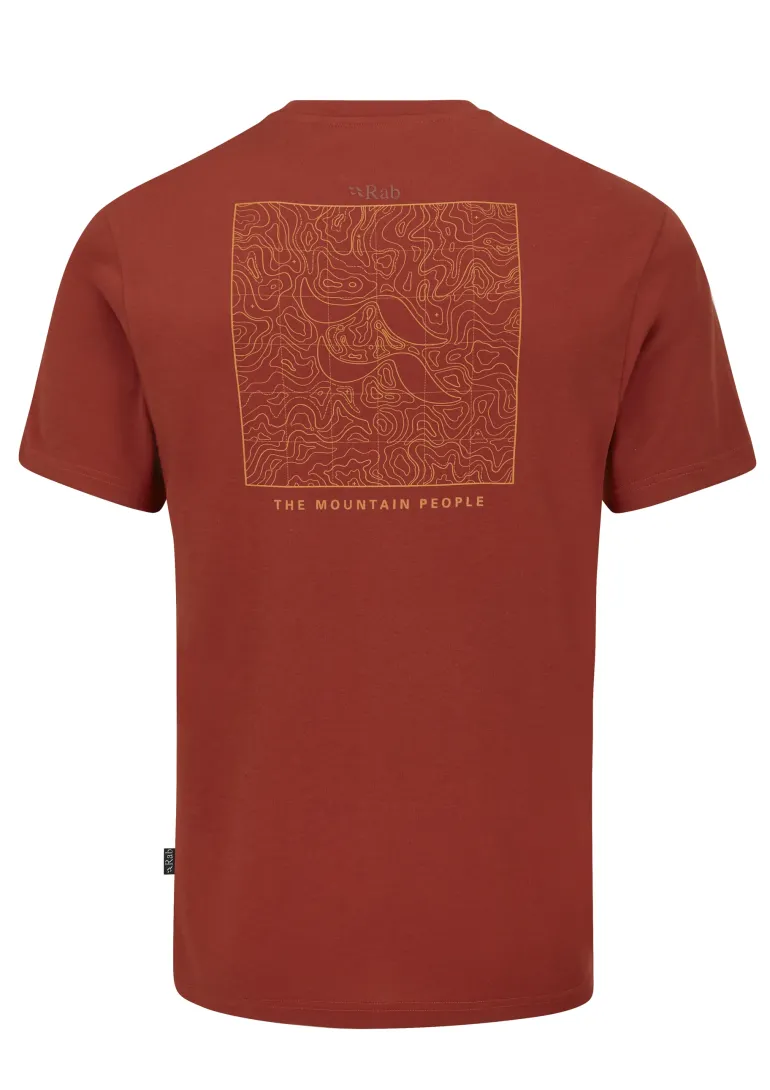 Rab Mens Crimp Elevation Tee - Tuscan Red