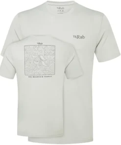 Rab Mens Crimp Elevation Tee - Light Zinc