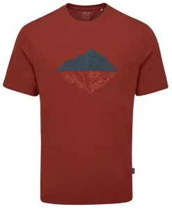 Rab Mens Crimp Reflection Tee - Tuscan Red