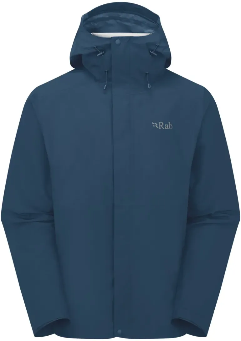 Rab Mens Downpour Jacket - Tempest Blue