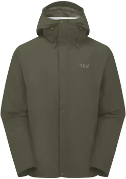 Rab Mens Downpour Jacket - Army