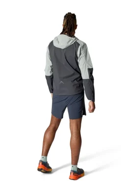 Rab Mens Downpour Trail Light Jacket - Light Zinc-Anthracite