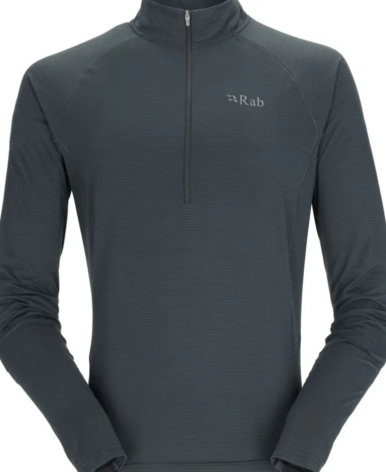 Rab Mens Sonic LS Zip-T - Beluga