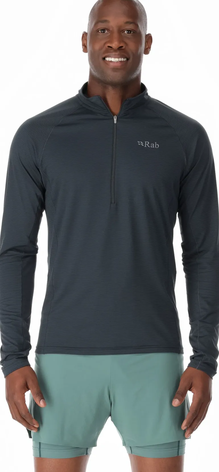 Rab Mens Sonic LS Zip-T - Beluga
