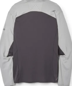 Rab Mens Sonic Ultra Zip Tee - Light Zinc-Graphene