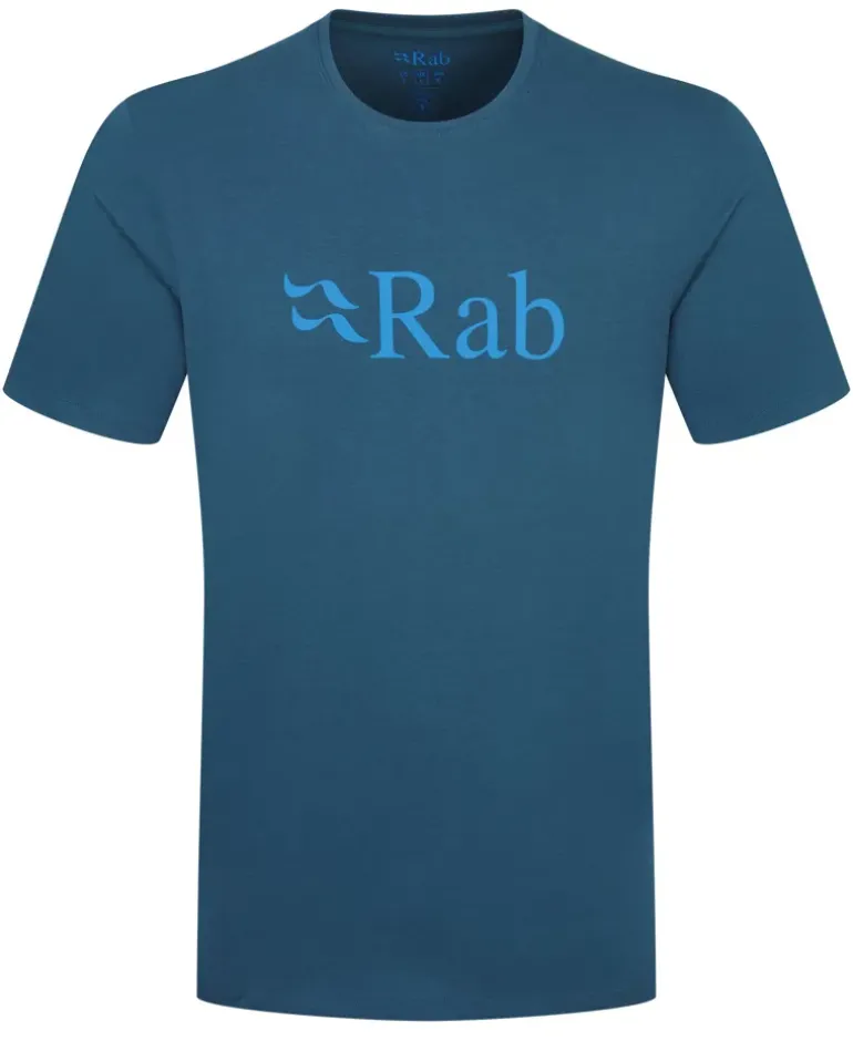 Rab Mens Stance Logo Tee - Tempest Blue