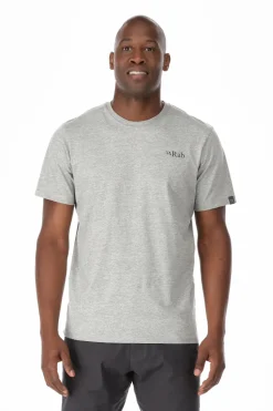 Rab Mens Stance Mountain Peak Tee - Grey Marl