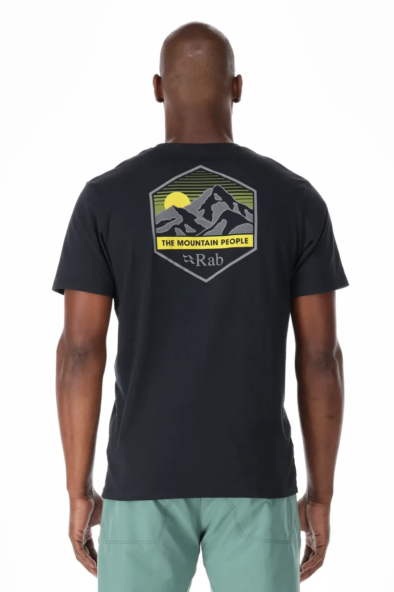 Rab Mens Stance Mountain Peak Tee - Beluga