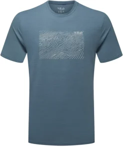 Rab Mens Syncrino Ridge Tee - Orion Blue