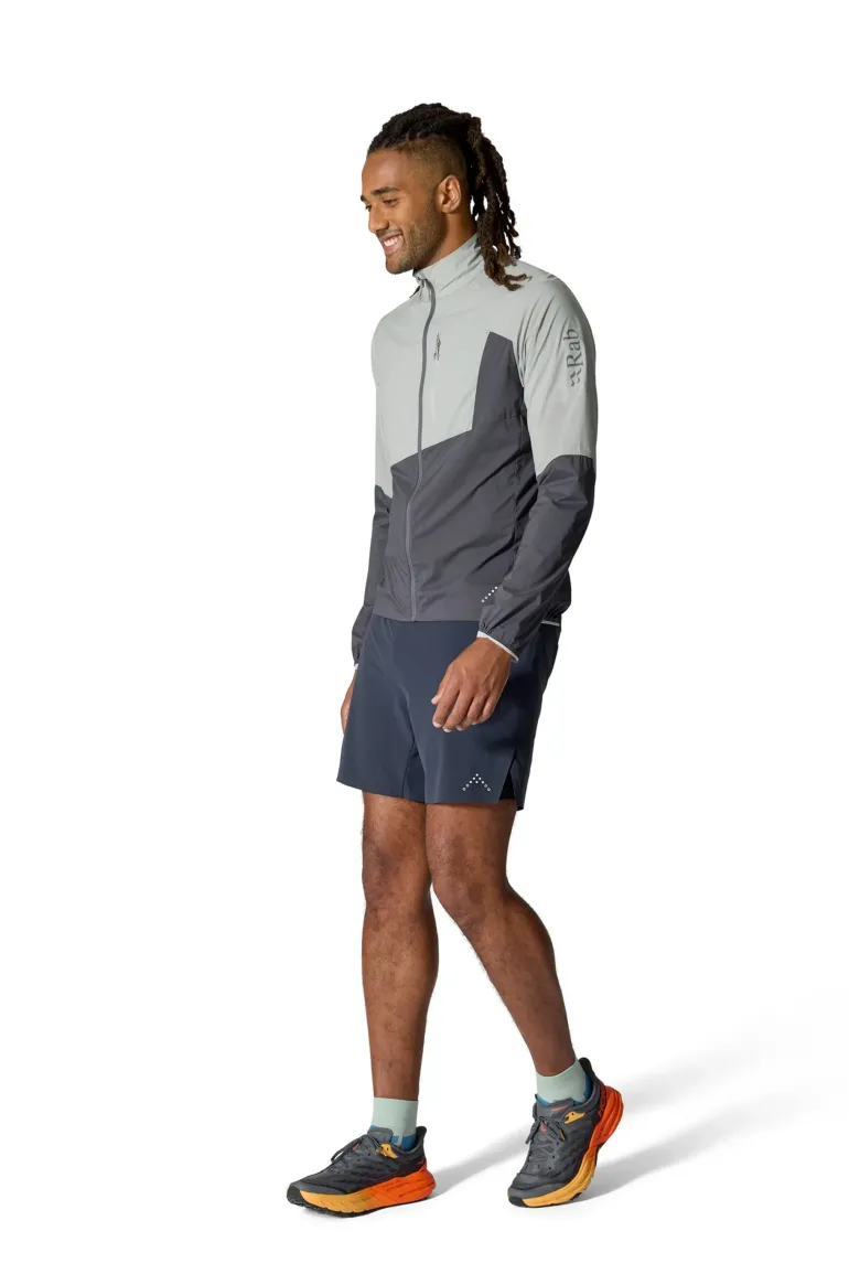 Rab Mens Windveil Jacket - Light Zinc-Graphene