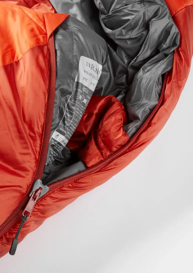 Rab Solar Eco 4 Sleeping Bag - Left-Zip - Regular