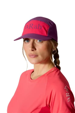 Rab Talus 5 Panel Cap - Plum-Watermelon