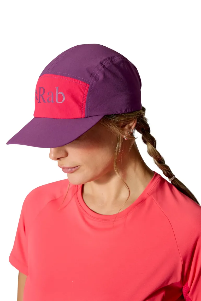 Rab Talus 5 Panel Cap - Plum-Watermelon