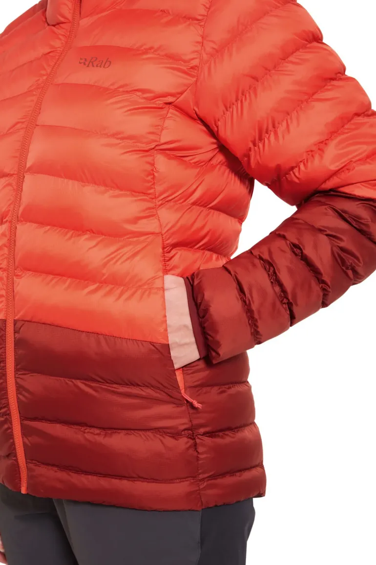 Rab Womens Cirrus Alpine Jacket - Red Grapefruit-Tuscan Red