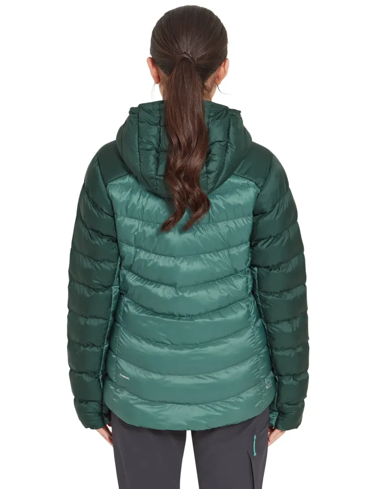 Rab Womens Cirrus Ultra Hoody - Green Slate-Eucalyptus