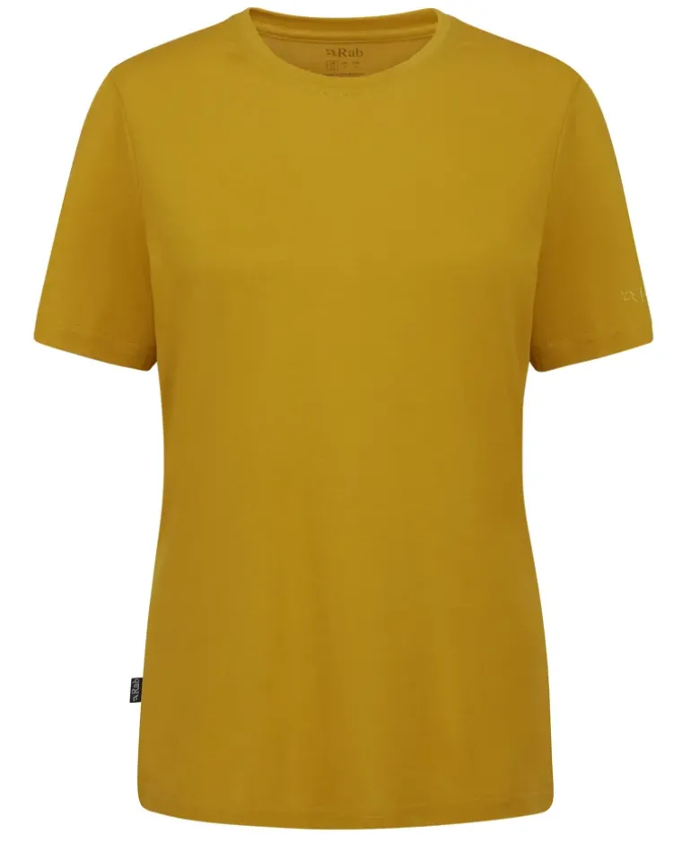 Rab Womens Crimp Logo Tee - Sahara