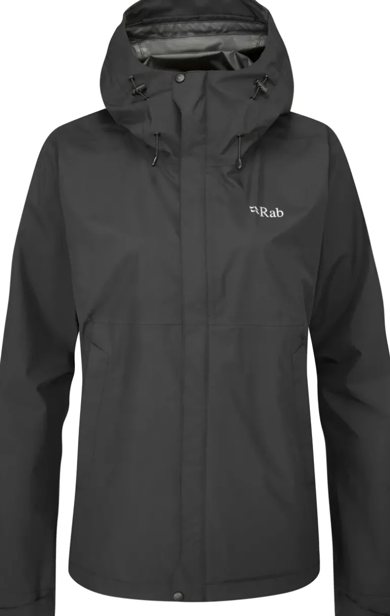 Rab Womens Downpour Eco Jacket - Black
