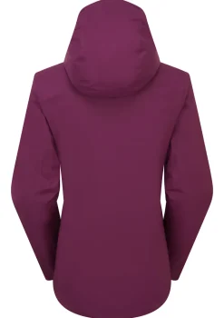 Rab Womens Downpour Light Jacket - Mulberry