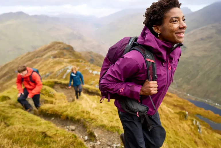 Rab Womens Downpour Mountain Jacket - Mulberry