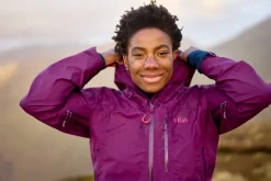 Rab Womens Downpour Mountain Jacket - Mulberry