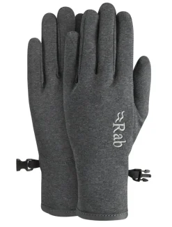 Rab Womens Geon Gloves - Black-Steel Marl