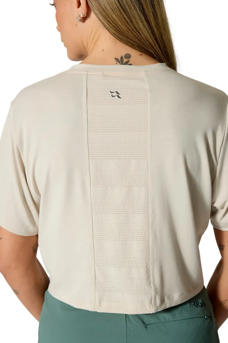 Rab Womens Rivelin Crop Tee - Pebble