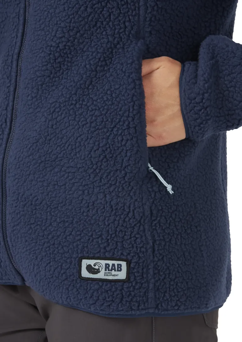 Rab Womens Shearling Hoody - Deep Ink