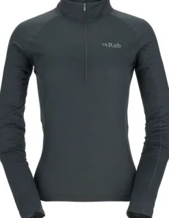 Rab Womens Sonic Long Sleeved Zip-T - Beluga